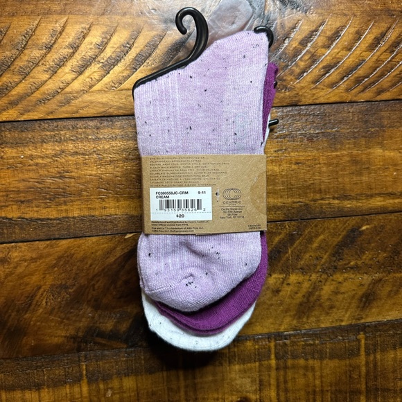 Frye and Co. 3-Pack Purple Shortie Crew Socks - NWT WM’s SZ 5-10 - Picture 3 of 3